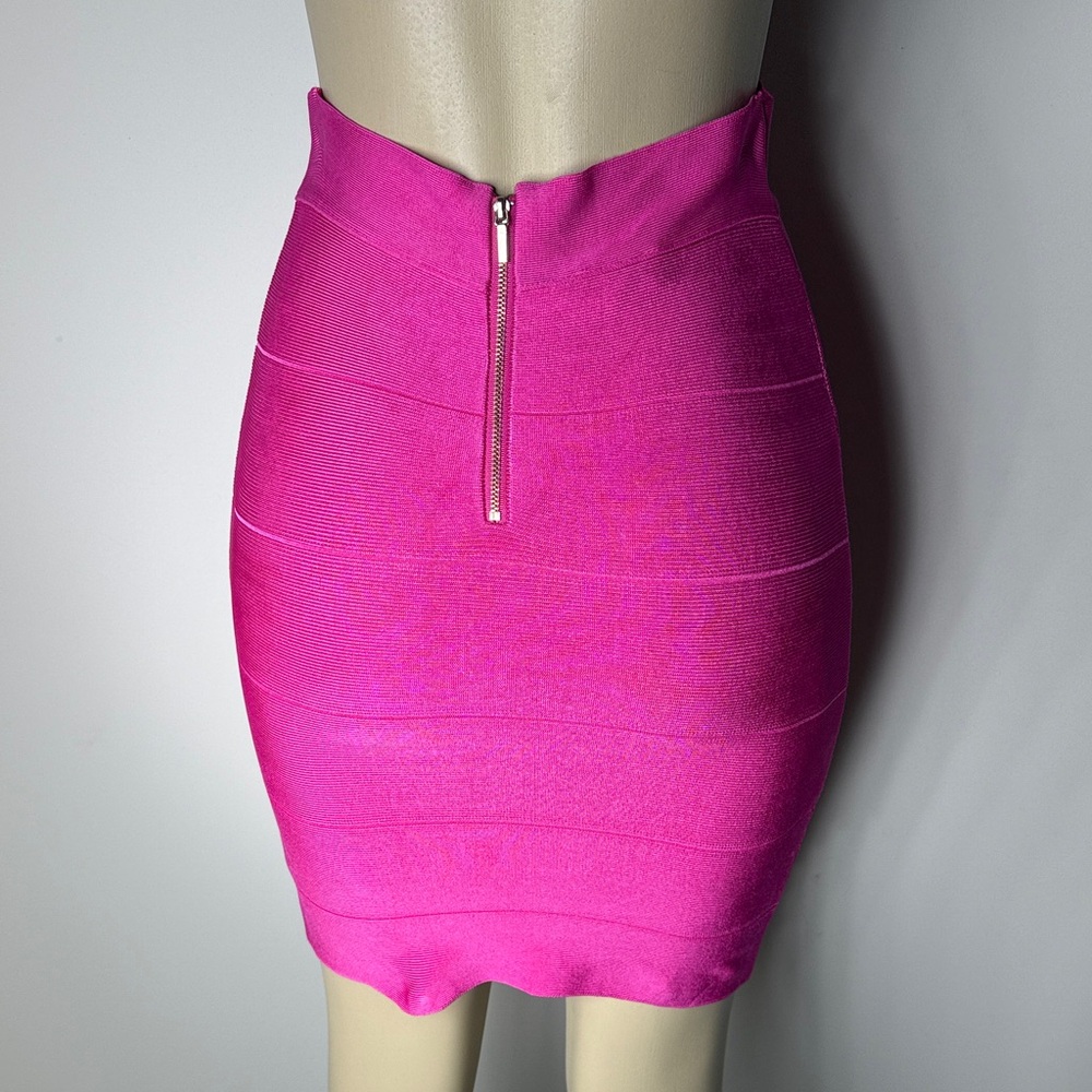 bebe Hot Pink  Bandage Pencil Skirt - Picture 6 of 6